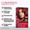 Revlon ColorSilk Beautiful Color Permanent Hair Color, Long-Lasting High-Definition Color, Shine & Silky Softness with 100% Gray Coverage, Ammonia Free, 10 Black, 3 Pack