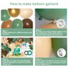PERPAOL 148PCS Sage Green Brown Balloon Garland Kit, Jungle Safari Woodland Forest Wild One Camper Balloon Arch, Olive Green Gold Coffee Cocoa Balloons for Birthday Wedding Shower Party Decorations