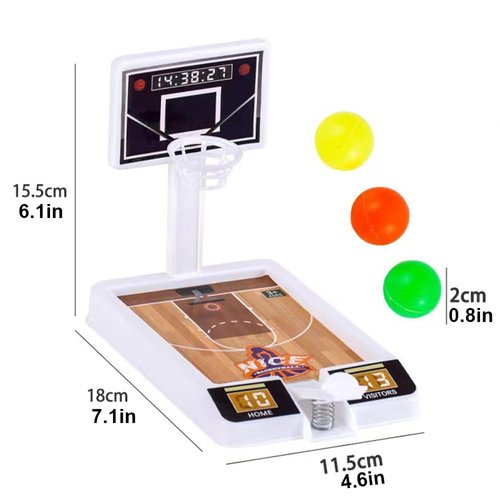 4 Pack Tabletop Basketball Game Toys, Basketball Party Favors Desk Games for Office for Adult to Reduce Stress, Basketball Gifts Idea Classroom Prizes for Kids Boys Girls