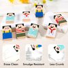 8Pcs Cute Salaryman Erasers Bald Uncle Erasers Bulk Bald Erasers Desk Pet Fun Pencil Erasers Back to School Gifts for School Classroom Rewards Party Favors