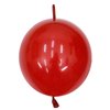 IN-JOOYAA 6 Inch Dark Red Latex Link Balloon 100 Pcs Quick Link Balloons for Party Decoration