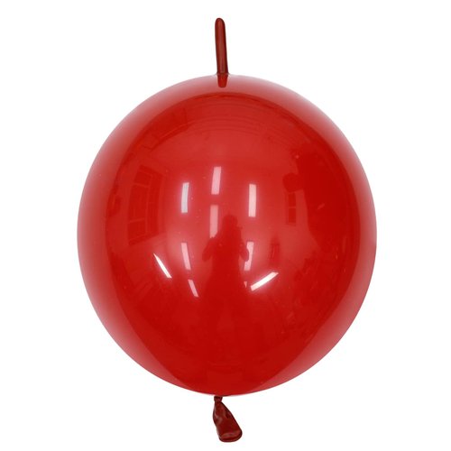 IN-JOOYAA 6 Inch Dark Red Latex Link Balloon 100 Pcs Quick Link Balloons for Party Decoration