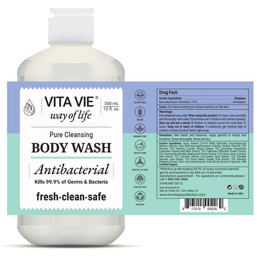 VITA VIE Body Wash, 12 oz (2-Pack)