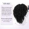 WIGER Dreadlock Wig Short Faux Locs Twist Wigs For Black Women Afro Braided Curly Synthetic Wigs For African American Women Daily Party Use（6 inch,1B)