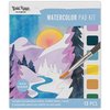 Brea Reese: Watercolor Painting Pad - Winter Wonderland - Compact Paint Palette, 8 Holiday Themed Pages & 4 Blank Sheets, Festive Adult Art Activity