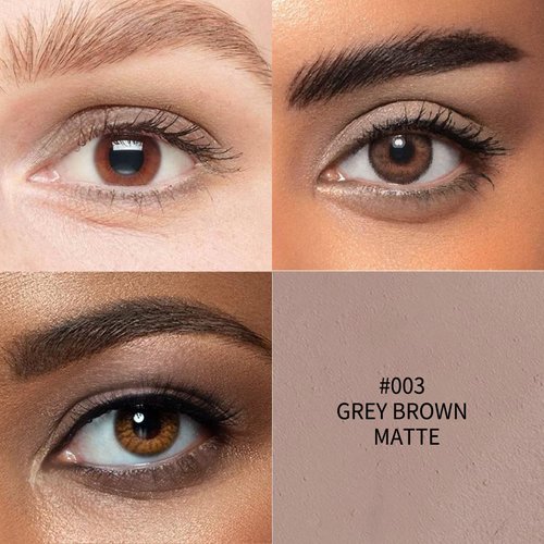 popcode Cream to Powder Waterproof Eyeshadow Stick, Longwear, Easy-to-Apply, Smudge-Proof Matte Eyeshadow Pencil(003 Grey Brown Matte)