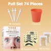120g Long-Lasting Nose Hair Waxing Kit with 48 Applicators | Painless and Easy Mustache Guard | CoFashion Nose Hair Remover for Men and Women