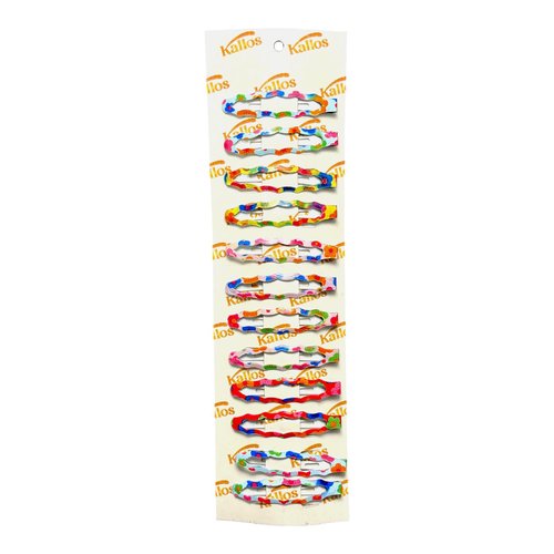 Kàllos 12-Pack Curly Snap hair clips for women, 2.5 Inch Metal Barrettes for All Hair Types, No-Slip, Stylish for Women and Girls. (multi).
