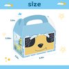 Cartoon Blue Dog Party Candy Bags 16pcs Dog Family Goodie Gift Boxes for Kids Boys Girls Blue Dog Theme Birthday Party Supplies Baby Shower Decorations