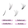 Lash Clusters Individual Lash Extensions DIY Multi-type Faux Mink Lash Tray Bottom, Light Volume, 7D Spike, 20D Clusters Natural Eyelashes for Self Application (BL-7D-20D)
