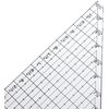 EZ Quilting, 10.5" Simplicity Triangle Ruler and Quilting Template, 10 Inches, Clear, Black