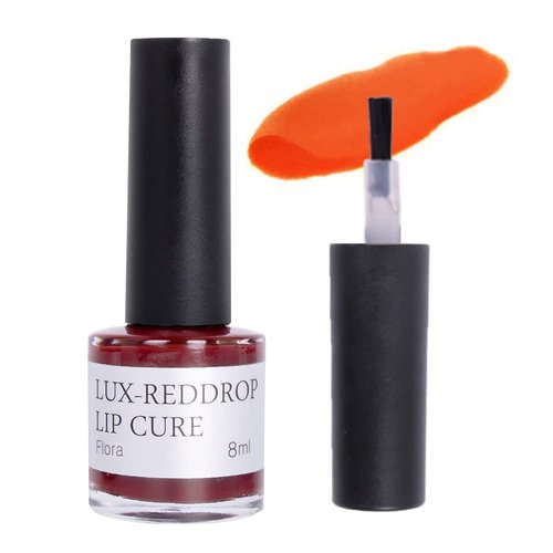 Natural Shine LUX REDDROP LIP CURE Original FLORA (Grapefruit Orange) | Water Lip Stain | Lightweight and Long Lasting | Overnight Exfoliator Treatment Deep Nourishing Care(0.27oz)