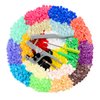 ilauke 400 Sets Snap Buttons with Snap Pliers T5 Plastic Snaps No-Sew Buttons Fastener Setter for Clothing Diapers Bibs Rain Coat Crafting