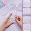 BENECREAT 20Pcs 2 Sizes Press On Nail Storage Box with 2 Sheets Double Sided Adhesive Tape, Clear Artificial Nail Display Storage Boxes Display Packing Box for Nail Salon