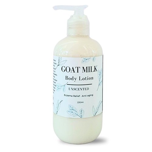 Nature Skin Shop Goat Milk Shea Body Lotion, Eczema Relief and Anti-aging (Unscented)