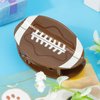 Hapdoo Brown Football Hair Clips, Football Hair Claw Clips Game Day Rugby Hair Accessories Gifts for Women Girl