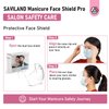 SAVILAND Nail Face Mask for Nail Drill: Salon Clear Visibility & Comfortable Wear Full Face Mask Splash Resistant Quicker DIY Nail Art Tools for Nail Artists Enthusiasts Technicians Salon Studio