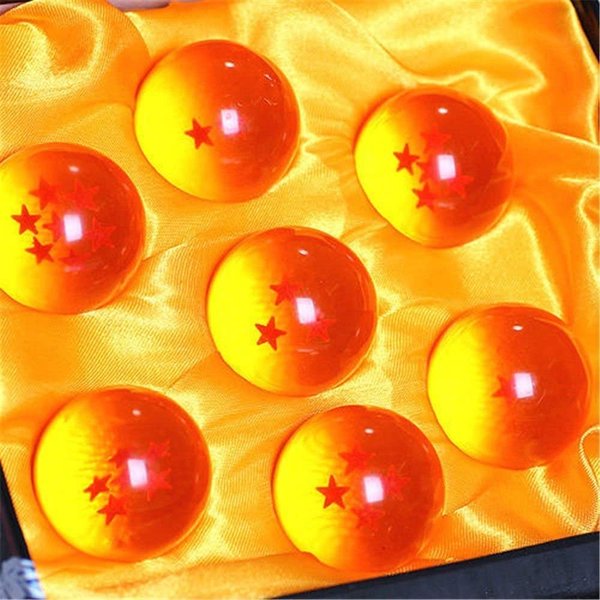 JoySee Toy Crystal Glass Ball Stars，Anime Collectibles New Gift Box Set of 7pcs 43mm/1.7 in in Diameter