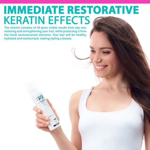 NAPURA S9 Professional Moisturizing Shampoo for Damaged Hair (6.76 fl oz) - Sulfate and Paraben Free - Split End Repair- Color Safe Protein Hair Repair Treatment with Avocado Oil