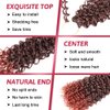 GoGo Curl Crochet Hair 18Inch 6Packs Curl Crotchet Braiding Hair Water Wave Synthetic Braiding Hair Extensions (18 Inch (Pack of 6), 1B/350#)