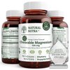 Natural Nutra Chewable Magnesium Supplement with Citrate and Chelate for Kids and Adults, Best Pure Mag Chew for Muscle, Nerve, Bone, and Heart Health, 125mg, 50 Vegan Wafers