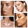 MAEPEOR Body Luminizer 6 Colors Waterproof Smooth Shimmer Face Body Glow Illuminator Non-sticky Liquid Body Highlight Illuminator (30 ML, 04 Rose Gold)