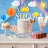 Sun and Clouds Tissue Balls Sun Party Decorations Pom Pom Hanging Party Pieces 3D Clouds for Ceiling Paper Honeycomb Balls Ornaments Classroom Decor Props for Birthday Baby Shower