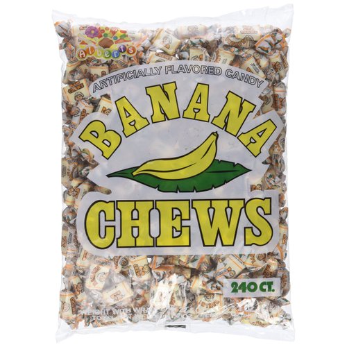 Albert's Fruit Chews - Banana Flavor 1.53 Pounds (240 Candies)
