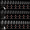 krofaue 3 Styles Short Nail Tips Kit - 720PCS Half Matte Coffin Nails Almond Nails Square Fake Nails Full Cover Press on Nails Extension for Soft Gel Nail Tips Set Art DIY Home