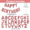 TONIFUL 65 Pcs 16 Inch Rose Gold Happy Birthday Balloons and 2 Sets A-Z Foil Letters Balloons DIY Personalized Phrase Banner for Birthday Celebration Halloween Thanksgiving Christmas Party Decor
