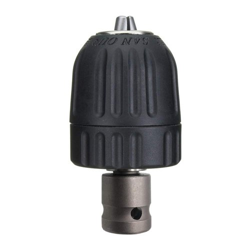 Yakamoz 0.8-10mm Keyless Drill Chuck Quick Change Converter Conversion Tool with 1/2 Inch Socket Square Female Adapter for Air Impact Wrench | 1/32" - 3/8" Capacity