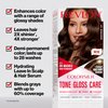 Revlon ColorSilk Tone + Gloss + Care Demi Permanent Hair Color, Hair Dye with Leave in Scalp and Hair Serum, 2x Shinier, 4x Stronger, 3 Brown Black, 4.5 fl. oz