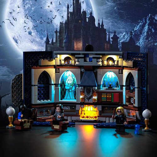 Bourvill LED Light for Lego 76411 Ravenclaw House Banner Set, Classic Version Light Lighting Building Blocks Model Compatible with Lego 76411(Lights Only, No Model)