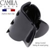 Camila Paris CP3291 French Hair Clip for Women, Small Black Girls Hair Claw Clips Fashion Durable Hair Accessories for Women, Luxury Ladies Strong Hold No Slip Grip Clamp, Made in France