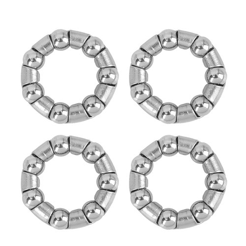 X AUTOHAUX 4 Pcs 4.76mm x 7 Ball Bearings Cages Crank Bearings Wheel Bearing Retainer for Bicycle