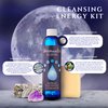 Aura Cleansing Lunar Bath Oil Smudge Kit with Reiki - Full Moon Elixir Energy Clearing, Spiritual Protection from Negative Energy, Positive Energy Ritual, Sacred Space Cleanse by Moonwater Elixirs