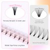 EMEDA 320 Fans Premade Lash Fans Pointy Thin Base XL Boxes Premade Fans Eyelash Extensions Stable D Curl Lash Extension Premade Fans Pre Fanned Volume Lash Extensions (8D-0.07-D-8-15mm)