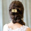 4pcs Metal Hair Ties, Gold Hair Cuffs Metal Elastic Hair Ties Ponytail Headband Metal Hair Tie Pony tail Hair Cuffs Fashionable Women Hair Accessories