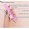 A2Z - Makeup Spatula Tool - Professional Beauty Stainless Steel Cosmetics Mixer Long Metal Spatula Depotting, Scraping, Mixing Makeup & Skincare Tools - For Makeup Artists (SQUARE & ROUND)