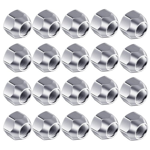 QODOLSI 1/2-20In Car Tire Nut Cap, Open Ended Lug Nuts, Anti-Theft Tire Hole Screws, for Car, Truck, Trailer (20 PCS)