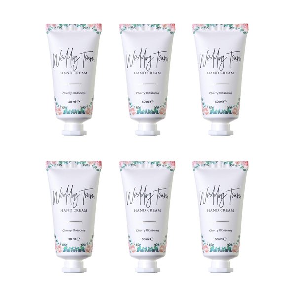 Pop Fizz Designs Bridesmaid Gifts- Wedding Team Hand Cream (6 pack)