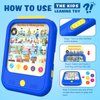 Kids Learning Tablet Educational Learning Pad for Toddlers 2-5 to Learn Alphabets, Numbers, Foods, Time, Music, Vehicles,Jurassic Park, Tablet Toy for Toddlers Ages 2 3 4 5 6 Years Old