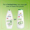 Dove Body Wash Refreshing Cucumber and Green Tea Refreshes Skin Cleanser That Effectively Washes Away Bacteria While Nourishing Your Skin 20 oz