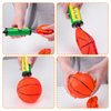 Shindel 6PCS Mini Basketballs, Inflatable Basketball Rubber Basketballs with Pump for Over Door Mini Hoop for Kids Adults Indoor Outdoor Play, Birthday Goodie Bag Stuffers, Party Favors