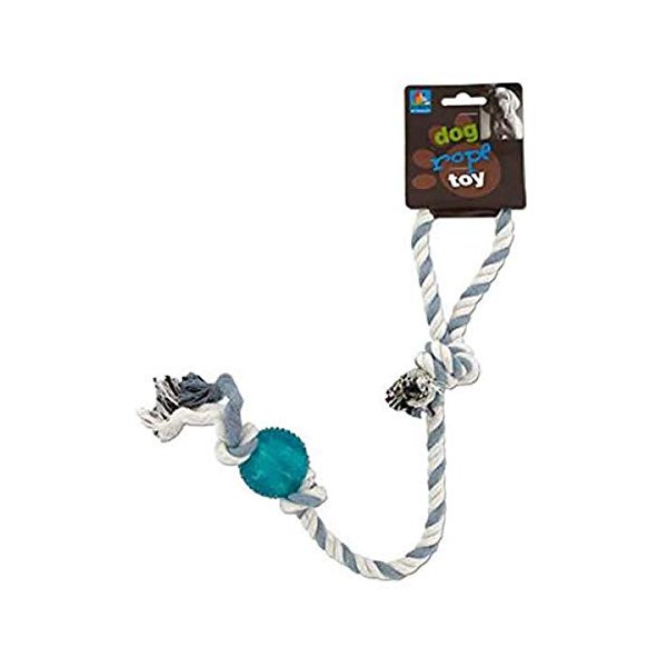 Wondertrail Knotted Rope Dog Toy with Ball