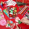 BenLouis Christmas School Stationery Set Party Favors Xmas Classroom Gift Prizes Bulk for Students Kids Holiday Stockings Pinata Filler Christmas School Goodie Bag Stuffers Decor（24set Gingerbread）