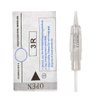 10PCS Permanent Makeup Clear Needle Cartridges for Eyebrow Eyeliner Tattoo Machine (7F)