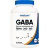 Nutricost GABA (Gamma Aminobutyric Acid) 750mg, 240 Capsules, 240 Servings - Non-GMO, Gluten Free