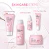 Skin Care Set - Women Gift Sets - Sakura Skin Care Sets & Kits - Gift Set with Cleanser,Toner,Serum,Eye Cream,essence Serum - Beauty Products For Women (SetC)