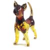 Miniature Dog Blow Glass Figurine Small Pet Lampwork Figure Animals Statue for Collectible and Gift